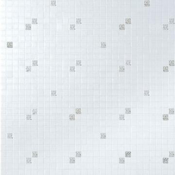 Picture of Bisazza Mosaico - Decori 20 - Diagonale Bianco Oro