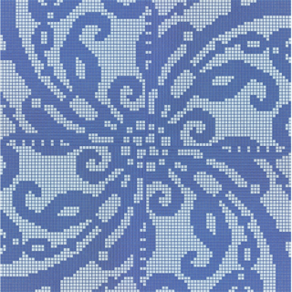 Picture of Bisazza Mosaico - Decori Opus Romano - Embroidery Blue