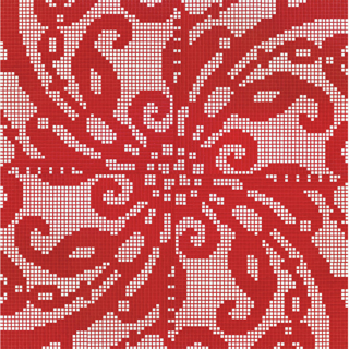 Picture of Bisazza Mosaico - Decori Opus Romano - Embroidery Red