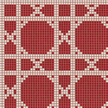Picture of Bisazza Mosaico - Decori Opus Romano - Vienna Rosso