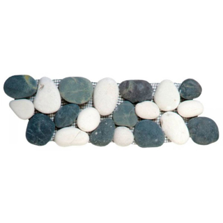 Picture of Bati Orient - Pebbles Rectified Matte Border White/Black