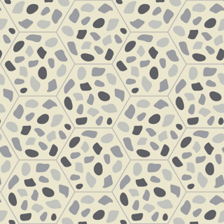Picture of Bisazza Mosaico - Cementiles Decorations Hex Grit Light Grey