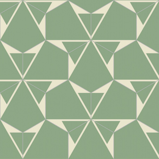 Picture of Bisazza Mosaico - Cementiles Decorations Hex Plisados Jade C