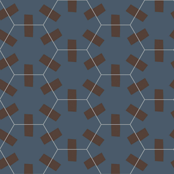 Picture of Bisazza Mosaico - Cementiles Decorations Hex Tac Night