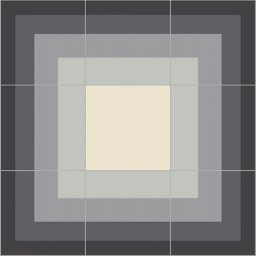 Picture of Bisazza Mosaico - Cementiles Decorations Square Maze Charcoal