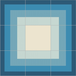 Picture of Bisazza Mosaico - Cementiles Decorations Square Maze Indigo