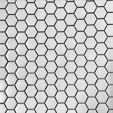 Picture of Arvex - Glazed Porcelain Mosaics White 1x1 Hexagon