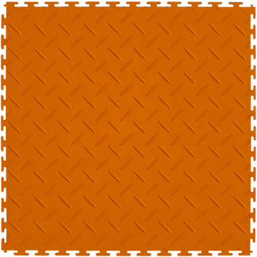 Picture of Perfection Floor Tile - Diamond Plate Orange