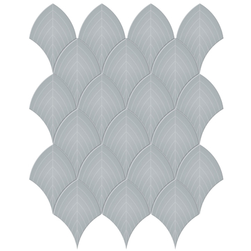 Picture of Anatolia Tile & Stone - Soho Scallop Mosaic Cloud Blue
