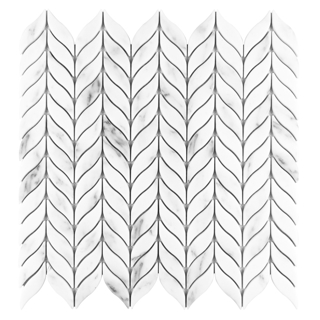 Picture of Anthology Tile - Fabrique and Nature Willow Mosaic Carrara Willow