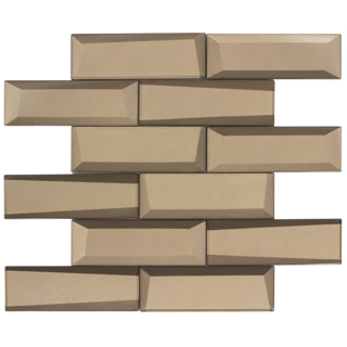 Picture of Anthology Tile - Monet Magic Bricks Mosaic Champagne Bricks