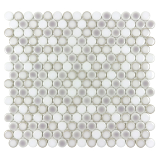 Picture of Anthology Tile - Watercolors Penny Round Mosaic Misty Harbor