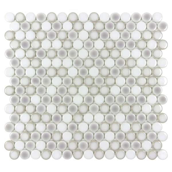 Picture of Anthology Tile - Watercolors Penny Round Mosaic Misty Harbor