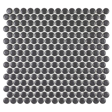 Picture of Anthology Tile - Porcelart Penny Round Black Matte