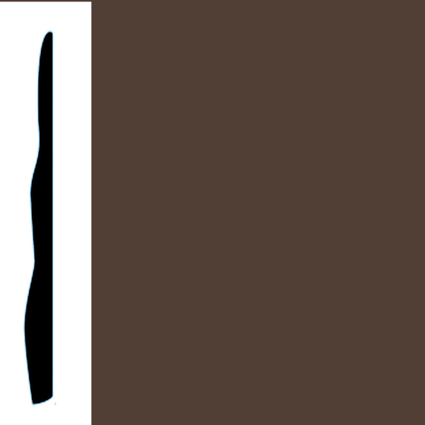 Picture of VPI Corp. - Low Dirt Retention Wallbase LDR4 4 1/2-inch Cappuccino