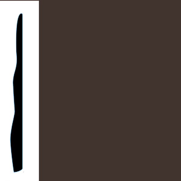 Picture of VPI Corp. - Low Dirt Retention Wallbase LDR4 4 1/2-inch Chocolate
