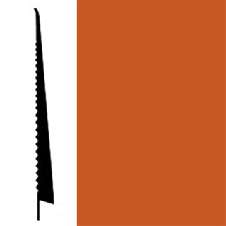 Picture of Johnsonite - Tightlock Wallbase for Carpet 4 1/2 Tangerine Tango