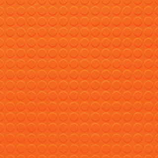 Picture of Johnsonite - Solid Colors Raised Round .155 Tangerine Tango