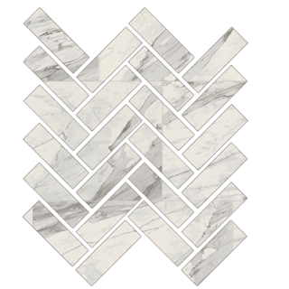 Picture of Florim USA - Epic Mosaic Herringbone Matte Apuano