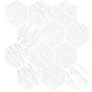 Picture of Milestone - Marbles Mosaic Hexagon Polished Volakas Silk