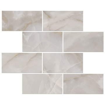 Picture of Florim USA - Onyx Mosaic Brick Matte Light Grey
