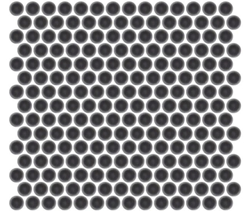 Picture of Emser Tile - Savvy Penny Mosaic Pewter
