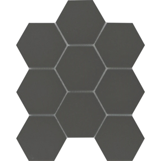Picture of Emser Tile - Source 3 x 3 Hex Mosaic Black