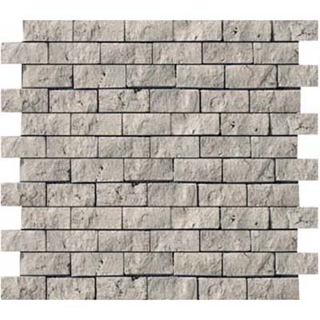Picture of Emser Tile - Trav Ancient Offset Split Face Mosaic 1 x 2 Silver