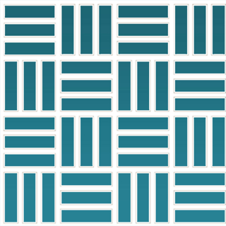 Picture of Daltile - Color Wheel Mosaic Lattice Weave Ocean Blue