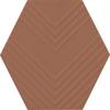 Picture of Marazzi - Rhyme and Reason Hexagon Warm Terracotta