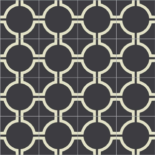 Picture of Bisazza Mosaico - Cementiles Decorations Square Circus Nero