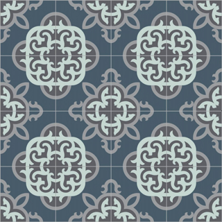 Picture of Bisazza Mosaico - Cementiles Decorations Square Clockwork Rain