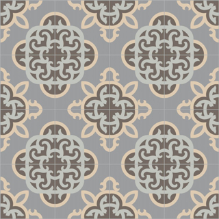 Picture of Bisazza Mosaico - Cementiles Decorations Square Clockwork Rhino