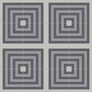 Picture of Bisazza Mosaico - Cementiles Decorations Square Pipe Corner Grey