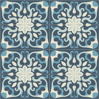 Picture of Bisazza Mosaico - Cementiles Decorations Square Spell Marino