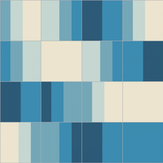 Picture of Bisazza Mosaico - Cementiles Decorations Square Swing Indigo
