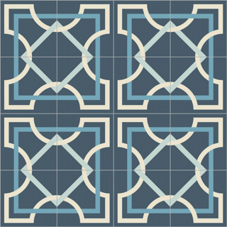 Picture of Bisazza Mosaico - Cementiles Decorations Square Tapis Marino
