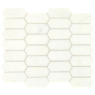 Picture of Daltile - Marble Elongated Hex Mosaics Thassos White