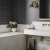Picture of Bedrosians - Marin Trapezoid Mosaic Black Sea