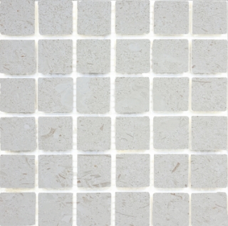 Picture of Tesoro - Pietra Antica Antiqued Stones Mosaic 2 x 2 Sand Key Shell Stone