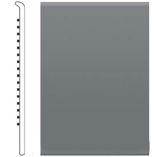 Picture of Roppe - Pinnacle Rubber Wall Base 5 1/2 (No Toe Base) Charcoal