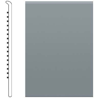 Picture of Roppe - 4 1/2 Inch 1/8 Vinyl No Toe Base Dark Gray