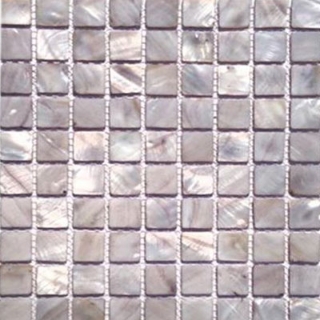Picture of SOHO Studio Corp - Pearl Mosaic 1 x 1 Mist Gray Flat Squares