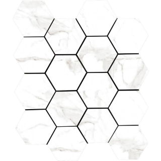 Picture of Tesoro - Lucca Hexagon Mosaic Calacatta Matte