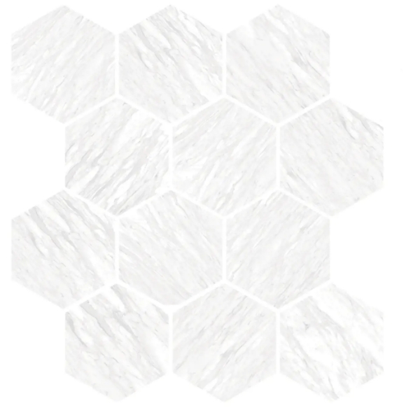 Picture of Chesapeake Flooring - Lexington Hex Mosaic Volakas Silk Matte