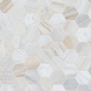 Picture of MS International - Athena Gold Mosaics Hexagon Honed