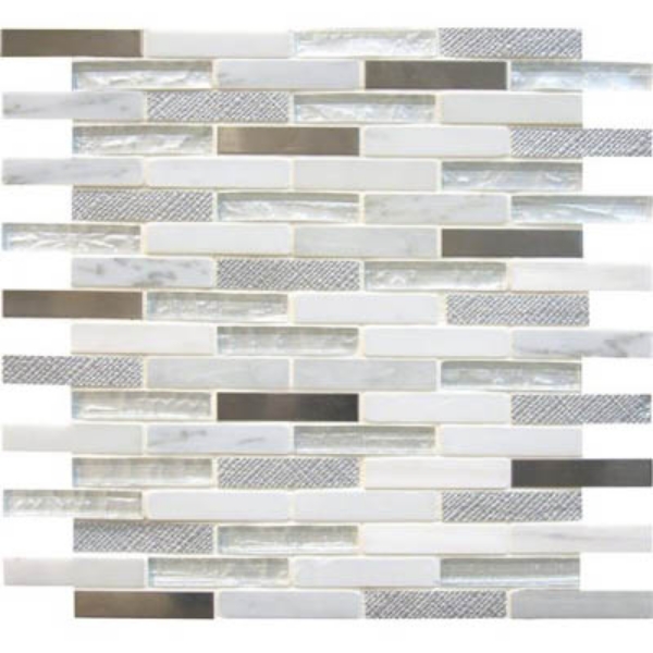 Picture of MS International - Decorative Blends Mosaic Brick Ocean Crest