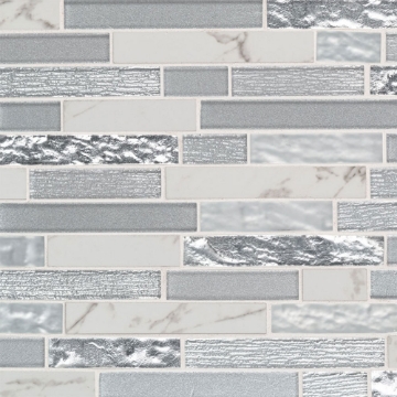 Picture of MS International - Decorative Blends Mosaic Interlocking Whistler Ice