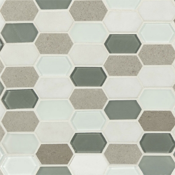 Picture of MS International - Decorative Blends Mosaic Picket Pattern Lascari