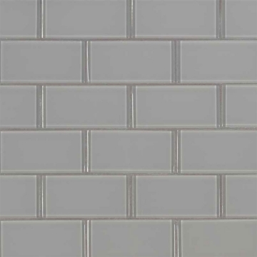 Picture of MS International - Glass Mosaic 2 x 4 Oyster Gray